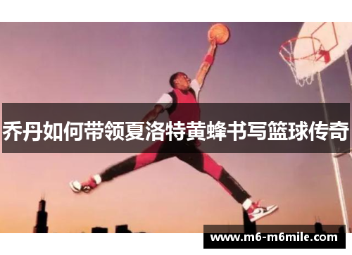 乔丹如何带领夏洛特黄蜂书写篮球传奇