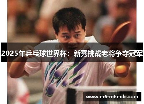 2025年乒乓球世界杯：新秀挑战老将争夺冠军